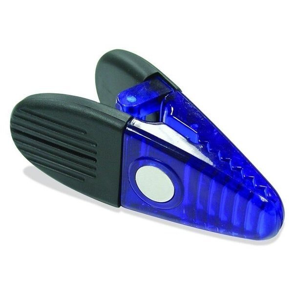 0 Large Magnetic Clip, 312 in L, Blue, Magnet Source, Mfr#: 7506