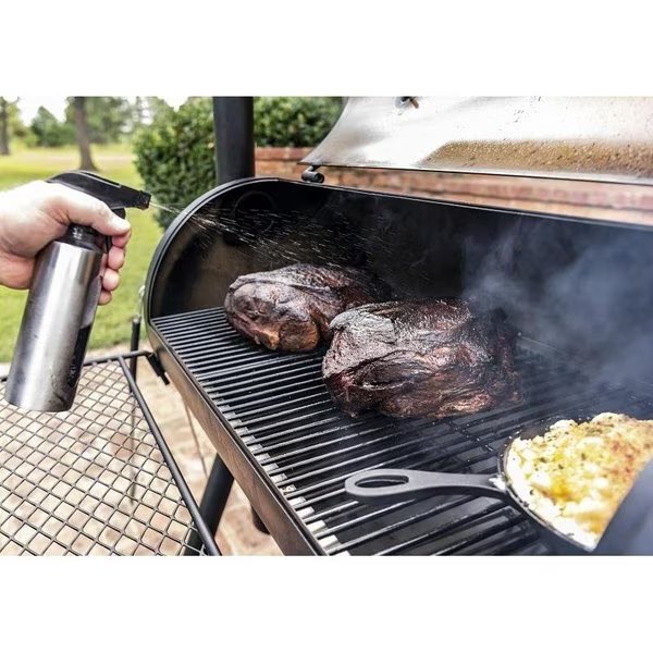 Highland Offset Smoker, Charcoal, Porcelain, Black, Oklahoma Joes, Mfr#: 15202031