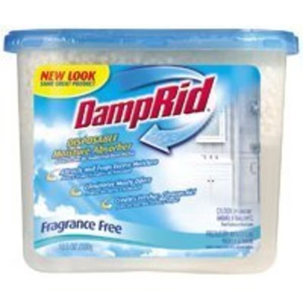 DampRid FG100 Fragrance-Free Disposable Moisture Absorber, Solid, 10.5 oz Tub, Damprid, Mfr#: FG100