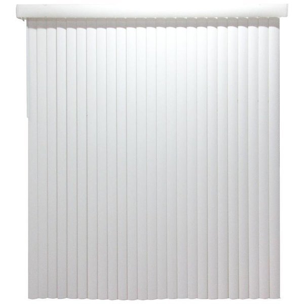 Window Blind, 84 in L, 78 in W, Vinyl, White, Simple Spaces, Mfr#: MBV-78X84-V3L