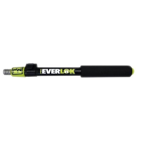 Pro Everlock Extension Pole, 1 to 2 ft L, Aluminum, FoamPadded Handle, Linzer, Mfr#: RPE112