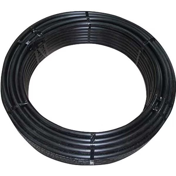 SPARTAN 80 Series Pipe Tubing, 112 in, Plastic, Black, 100 ft L, Cresline, Mfr#: 21050