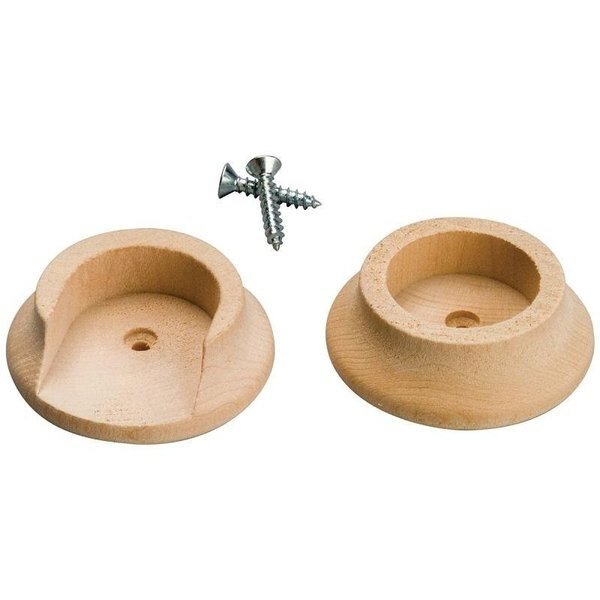 Closet Pole Socket, Hardwood, Waddell, Mfr#: 408