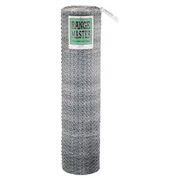 5928 Poultry Net, 150 ft L, 48 in W, 20 Gauge, Hexagonal Mesh, 1 in Mesh, Steel, Rangemaster, Mfr#: 6425