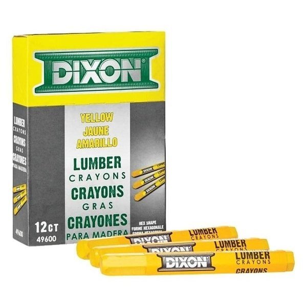 CRAYON LUMBER EXTRUDED YELLOW, Dixon Ticonderoga, Mfr#: 49600
