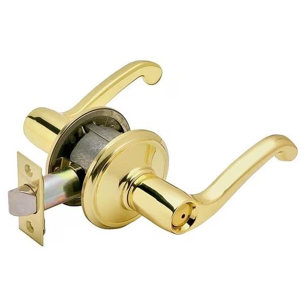 Flair Series Privacy Lever, Brass, Schlage, Mfr#: F40V FLA 605