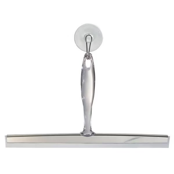 Shower Squeegee, 12 in Blade, 712 in OAL, Clear, Idesign, Mfr#: 58740
