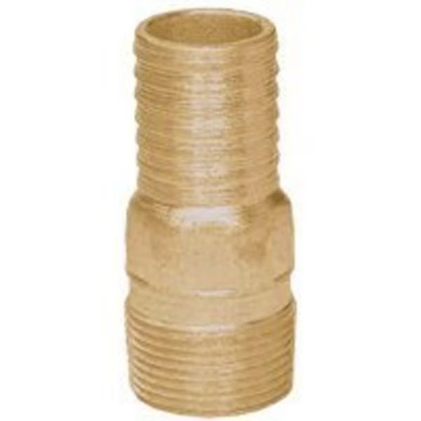 Simmons MAB-4 Male Adapter, 1 in Male Insert, Red Brass, Simmons, Mfr#: MAB-4