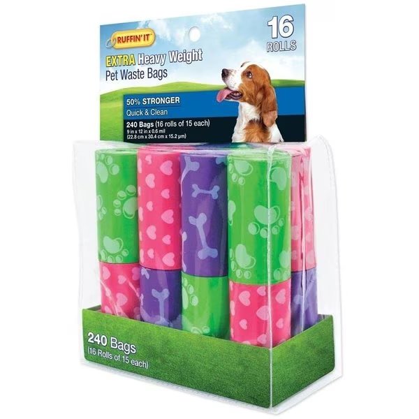 Dog Waste Bag, Plastic, Ruffinit, Mfr#: 19350