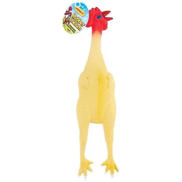 Dog Toy, L, Chicken, Rubber, Ruffinit, Mfr#: 80527-2