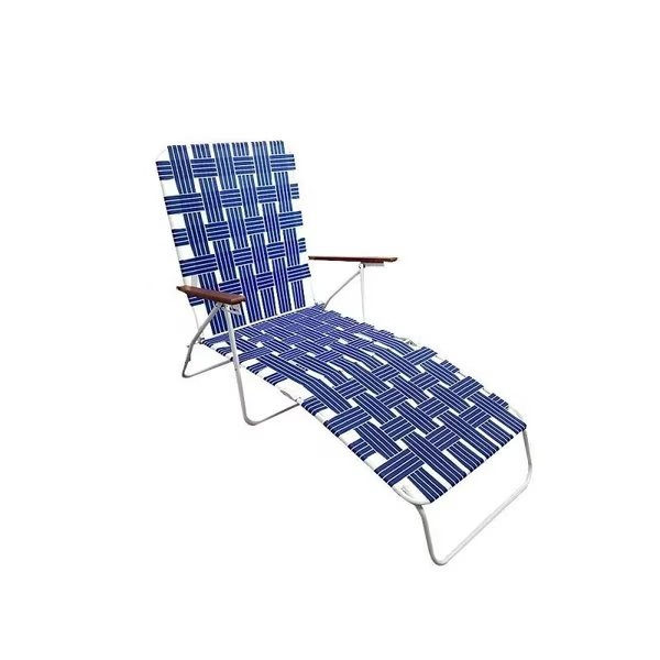 Folding Web Lounge Chair, 2520 in W, 6693 in D, 3504 in H, 300 lbs Capacity, Seasonal Trends, Mfr#: AC4012-BLUE