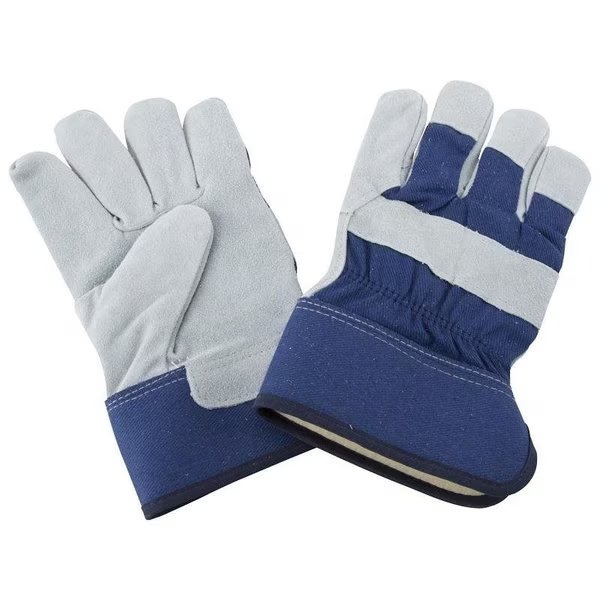 Gloves, For All Genders, L, 115 in L, Continuous Thumb, Wide Safety Cuff, Polyester Lining, Blue, Diamondback, Mfr#: JF 6317