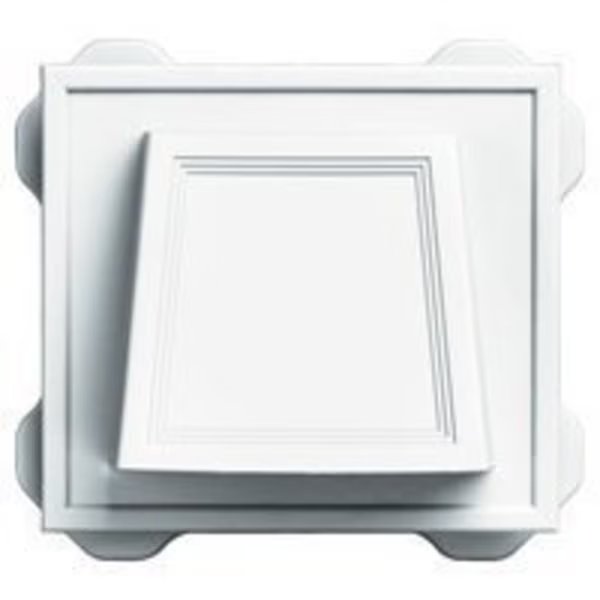 BUILDERS EDGE 140016774001 Hooded Ventilator, 4 in, White, Builders Edge, Mfr#: 140016774001