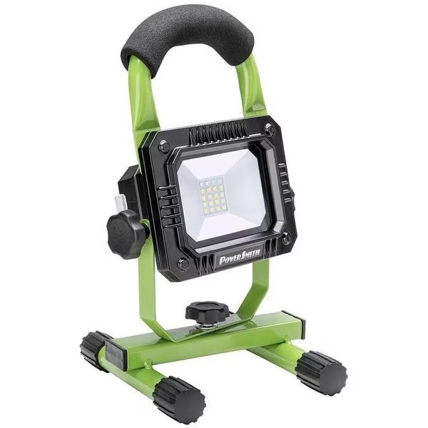 Rechargeable Work Light, 16 W, LithiumIon Battery, 1Lamp, LED Lamp, 800400200 Lumens, Powersmith, Mfr#: PWLR108S