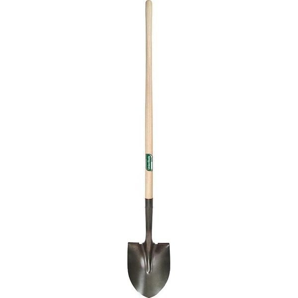 Shovel, 9-1/2 in W Steel Blade, 48 in L Straight Hardwood Handle, Union Tools, Mfr#: 40191