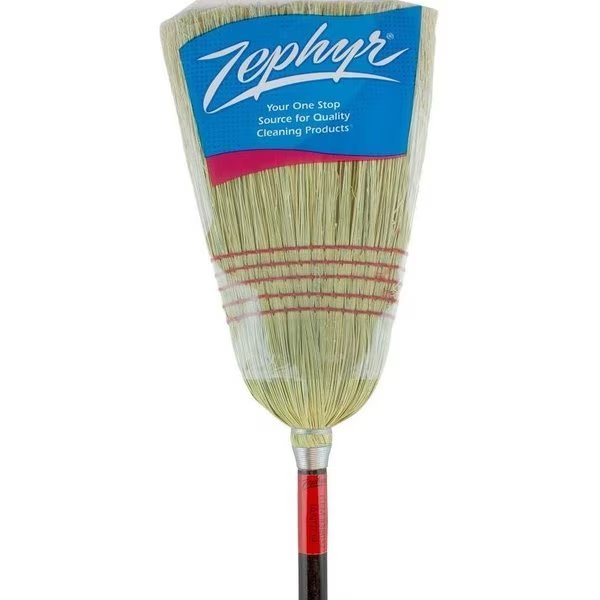 Zephyr Janitor Broom, 32 Sweep Face, Natural Fiber Bristle, Chickasaw, Mfr#: 38032
