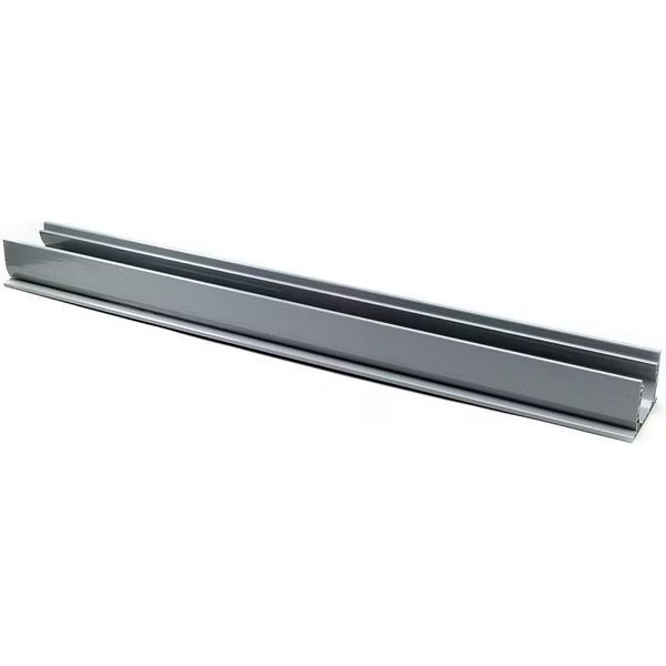 Channel Drain, 4 ft L, PVC, Gray, Nds, Mfr#: 400