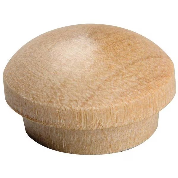 Screw Hole Button, Oak Wood, Waddell, Mfr#: 8400.25 OAK CS
