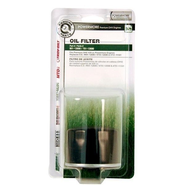 4902010010 Oil Filter, Metal, For PowerMore OHV Engines, Troy-Bilt, Mfr#: 490-201-YY10