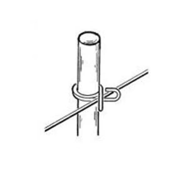 Rod Post, 54 in OAH, Fiberglass, Gray, Parmak, Mfr#: 764