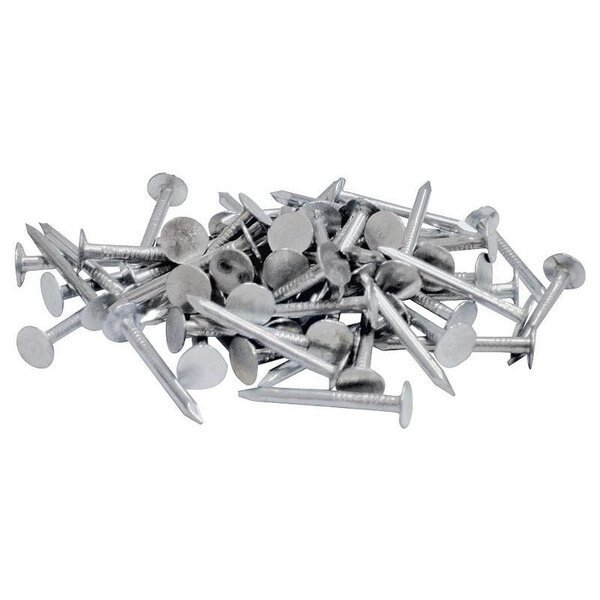 Roofing Nail, 1 in L, 2D, Steel, Galvanized Finish, 11 ga, Pro-Fit, Mfr#: 69058