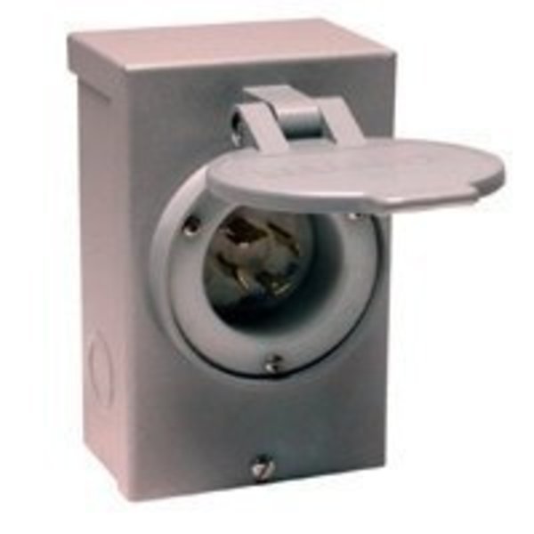 RELIANCE CONTROLS PB30 Power Inlet Box, 30 A, 125/250 V, Reliance Controls, Mfr#: PB30RC