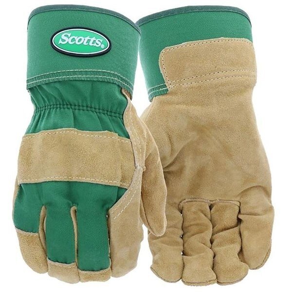 Gloves, Men's, L, Reinforced Thumb, Safety Cuff, GreenTan, Scotts, Mfr#: SC75525/L