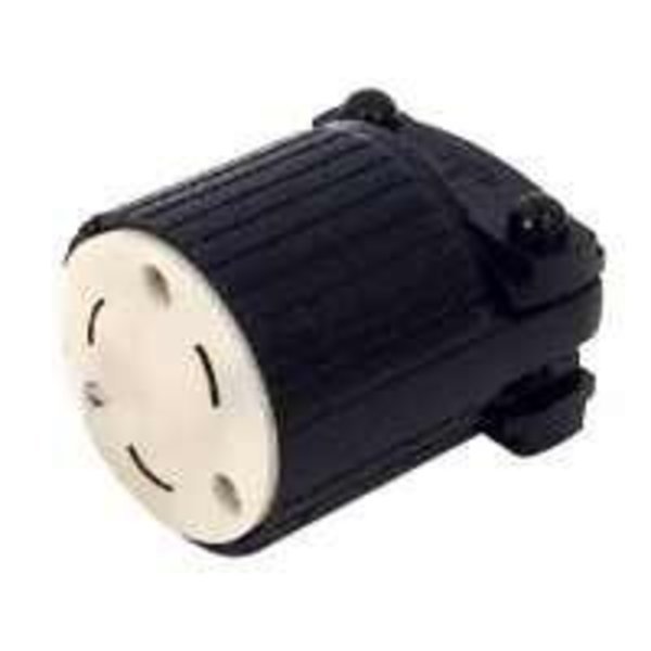 Eaton Wiring Devices L520C Locking, Polarized, Safety Grip Electrical Connector, 125 V, 20 A, Nylon, Eaton, Mfr#: L520C