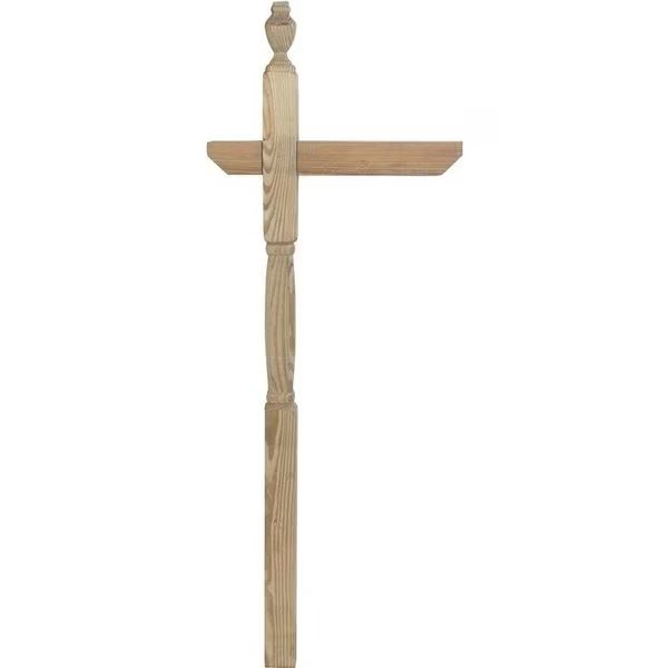 Mailbox Post, 4 in L, 4 in W, 72 in H, Southern Yellow Pine, Upf, Mfr#: 106054