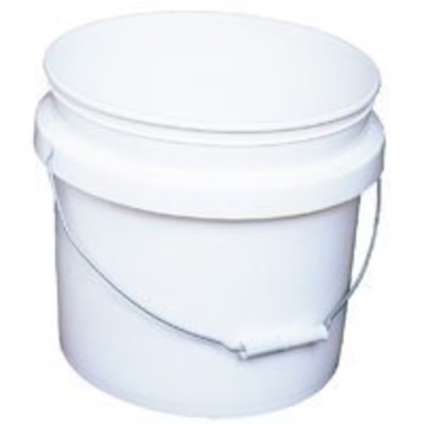 ENCORE Plastics 201215 Paint Bucket, 3.5 gal Capacity, Plastic, White, Encore Plastics, Mfr#: 201215