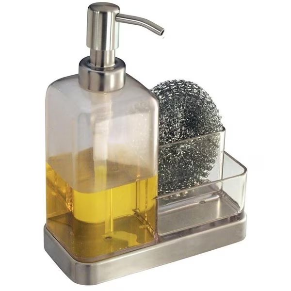 Soap and Sponge Caddy, Stainless Steel, Clear, Idesign, Mfr#: 67080