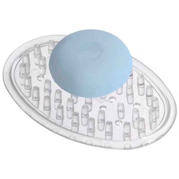 SOAP DISH CLEAR PLASTIC, Idesign, Mfr#: 30100