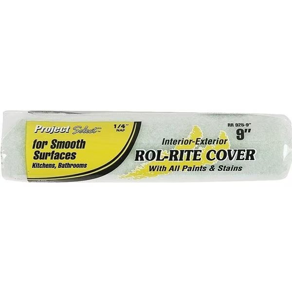 Paint Roller Cover, 14 in Thick Nap, 9 in L, Knit Fabric Cover, Linzer, Mfr#: RR 925