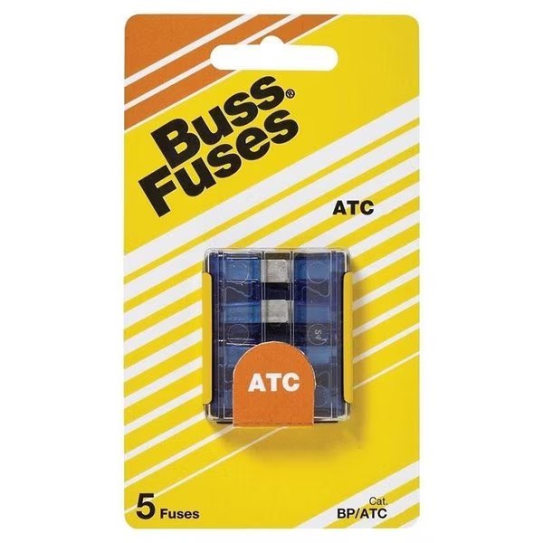 Automotive Fuse, ATC Series, 5A, 32V DC, Non-Indicating, Eaton Bussmann, Mfr#: BP/ATC-5-RP