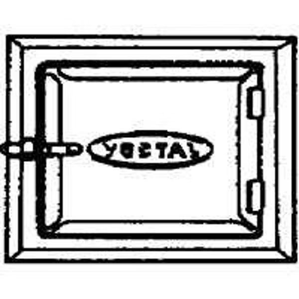 Cleanout Door, 8 in W, 8 in H, Galvanized Steel, Vestal Mfg, Mfr#: ST-88