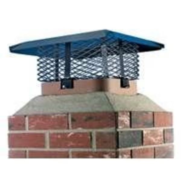SHELTER SCADJ-S Adjustable Chimney Cap, 19-1/4 x 9-1/4 x 19-1/4 in Fits Duct, Steel, Shelter, Mfr#: SCADJ-S