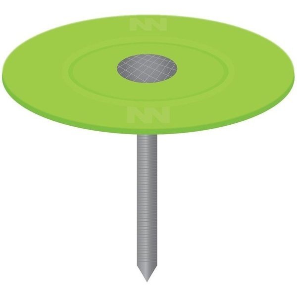 0 Cap Nail, 3 in L, Flat Head, 12 ga Gauge, Plastic, Stinger, Mfr#: 135175
