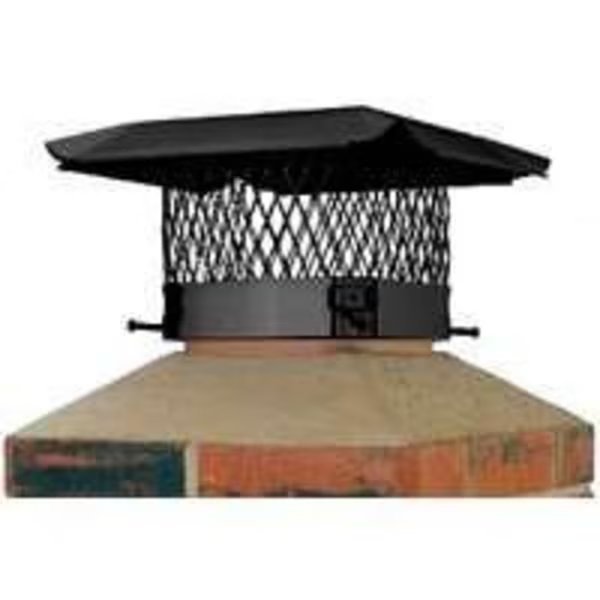 SC1313 Shelter Chimney Cap, 13 x 13 in, 11-1/2 x 11-1/2 to 13-1/2 x 13-1/2 in Fits Duct, Steel, Shelter, Mfr#: SC1313