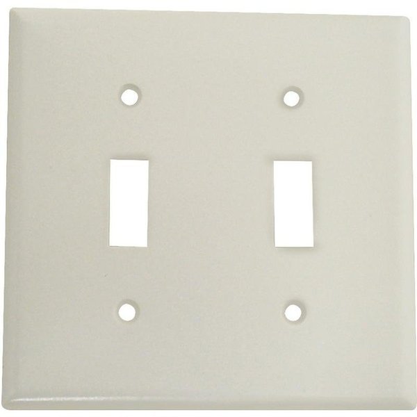 Wallplate, 412 in L, 4916 in W, 2 Gang, Thermoset, White, HighGloss, Eaton Wiring Devices, Mfr#: 2139W-BOX