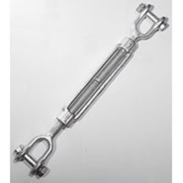 BARON 19-1/2X9 Turnbuckle, 2200 lb Weight Capacity, Jaw Fitting A, Jaw Fitting B, Galvanized Steel, Baron, Mfr#: 19-1/2X9
