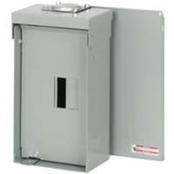 Load Center, BR, 2 Spaces, 100A, 120/240V AC, Main Lug, 1 Phase, Eaton Cutler-Hammer, Mfr#: BR2L125RP