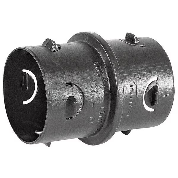 ADS Pipe Coupling, 4 in, Barb x SlipJoint, Polyethylene, Black, Hancor, Mfr#: 0417AA