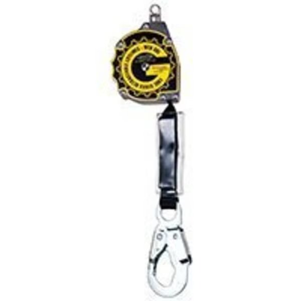 Qualcraft 10900-QC Retractable Lifeline Aramid Fiber Webbing, 11 ft L, Aluminum, Qual-Craft, Mfr#: 10900