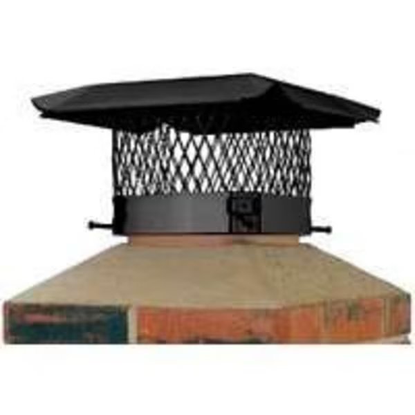 SHELTER SC913 Shelter Chimney Cap, 9 x 13 in, 7-1/2 x 11-1/2 to 9-1/2 x 13-1/2 in Fits Duct, Steel, Shelter, Mfr#: SC913