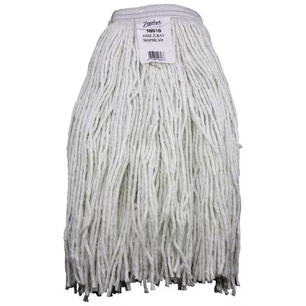 20 oz Mop Head, White, Synthetic, Chickasaw, Mfr#: 10620L