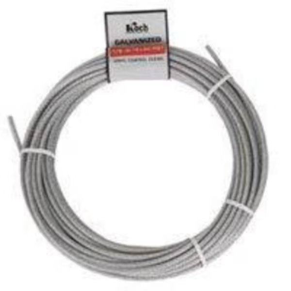 Aircraft Cable, 18 in Dia, 50 ft L, 340 lb Working Load, Galvanized, Koch Industries, Mfr#: A40124