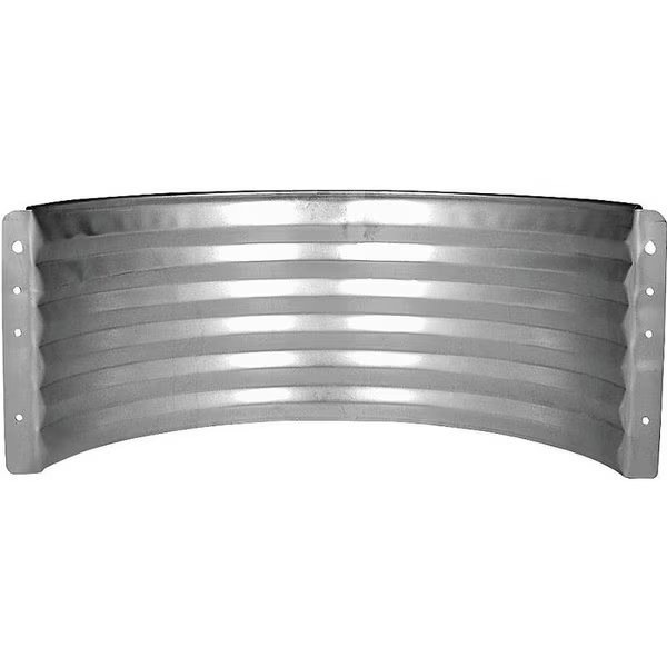 Area Wall, 16 in L, 37 in W, 24 in H, Galvanized Steel, Marshall Stamping, Mfr#: AWR24/683