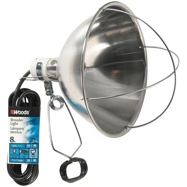 0 Brooder Clamp Light, Black, Cci, Mfr#: 167