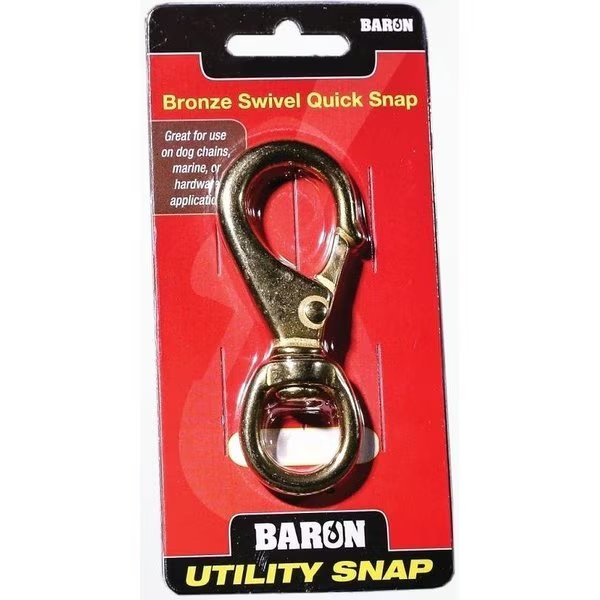 Quick Snap, 60 lb Working Load, Solid Bronze, Polished, Baron, Mfr#: C-251B-1