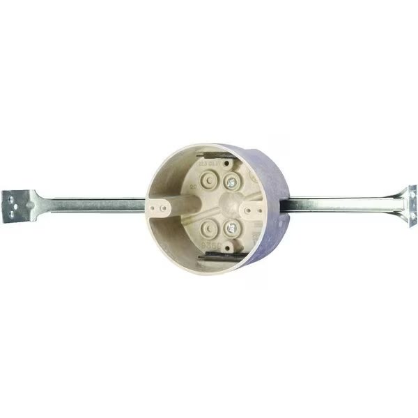 fiberglassBOX Ceiling Box, 4 in W, 4 in D, 2716 in H, Thermoset Fiberglass, BeigeTan, Allied Moulded Products, Mfr#: 9350-BHK